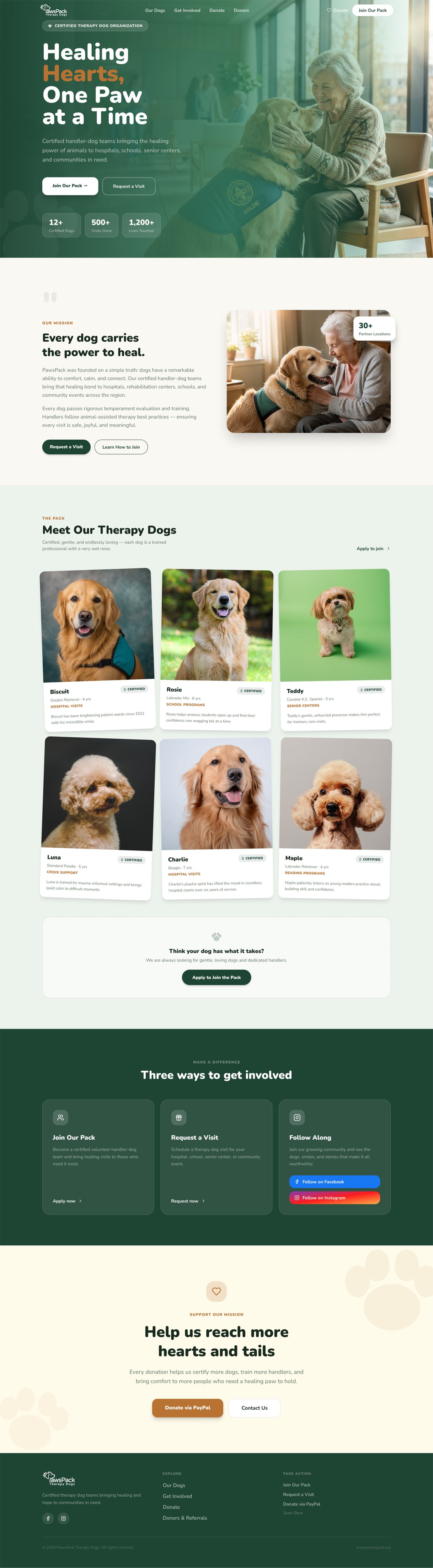 Web Design by Amer Flihan (RBD) for PawsPack | Design #37569834