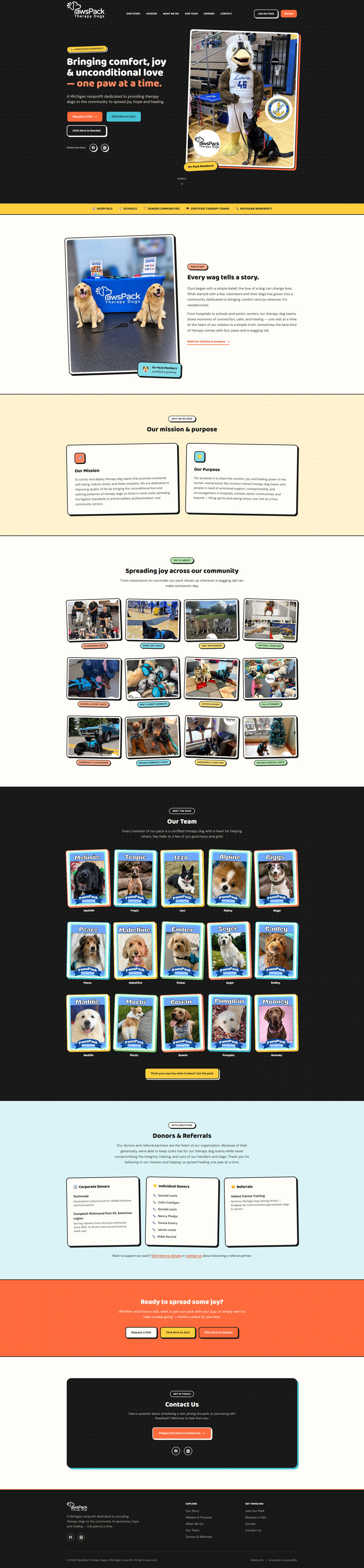 Web Design by KAMIL for PawsPack | Design #37564152
