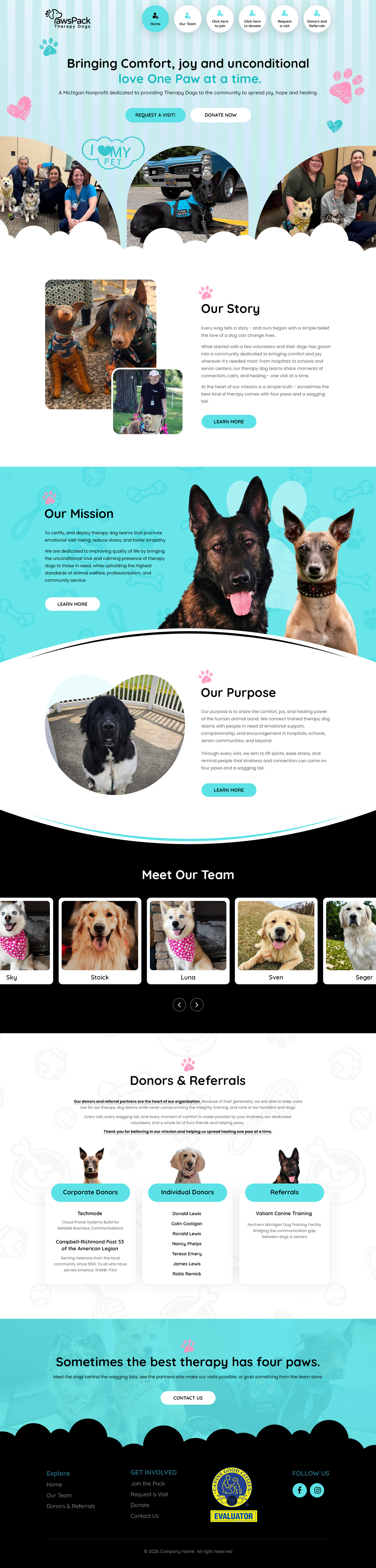 Web Design by Dreams Designs for PawsPack | Design #37566620