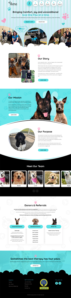 Web Design by Dreams Designs for PawsPack | Design #37566620