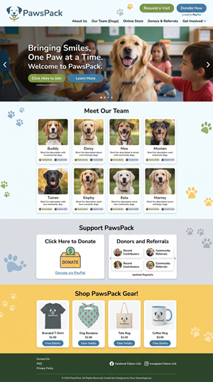 Web Design by Zoe Designs for PawsPack | Design: #37565420