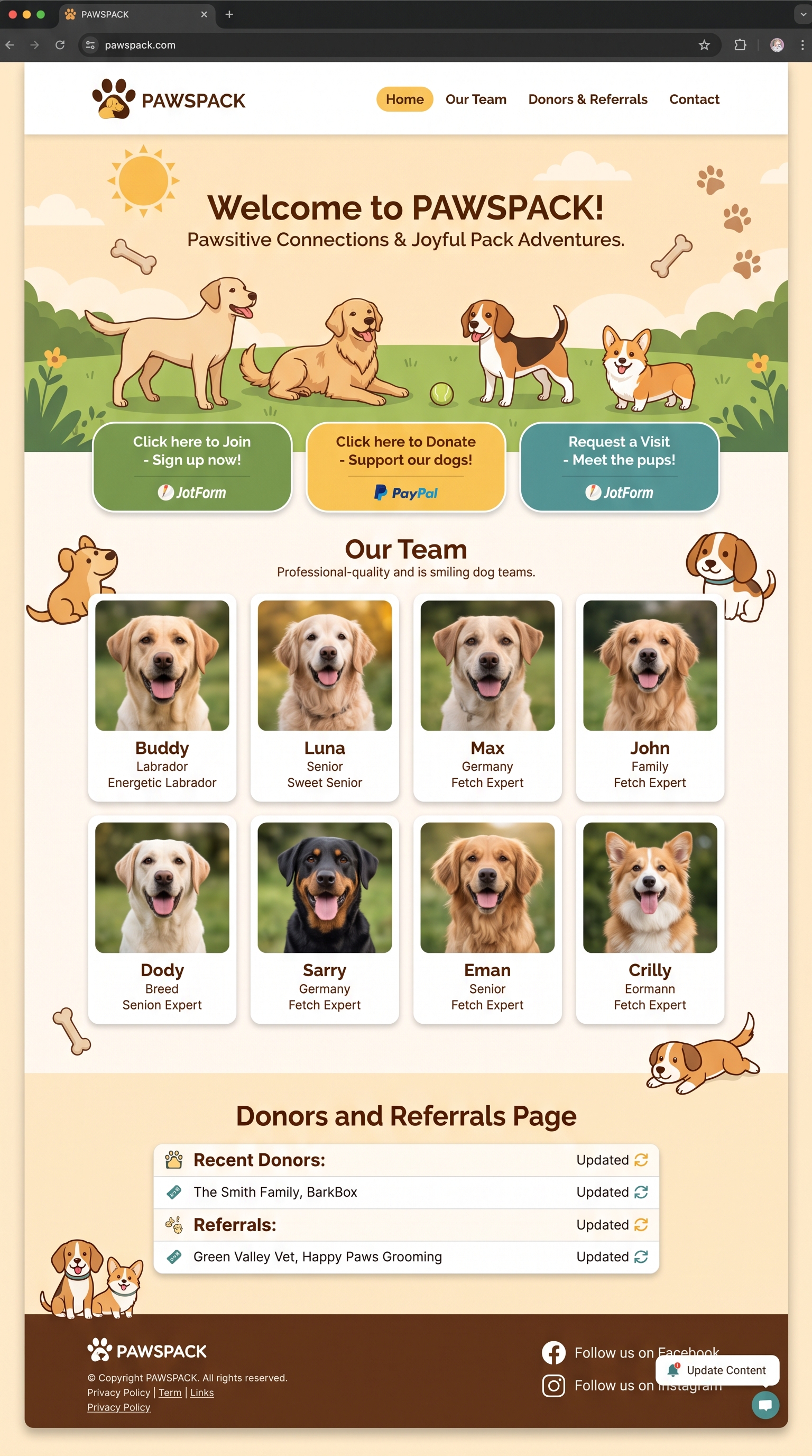 Web Design par Zoe Designs pour PawsPack | Design #37565422