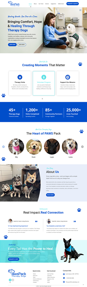 Web Design by pb for PawsPack | Design: #37562613