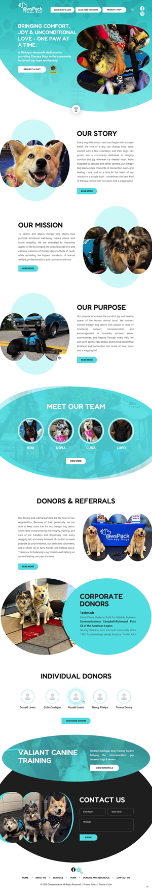 Web Design by pb for PawsPack | Design: #37562614
