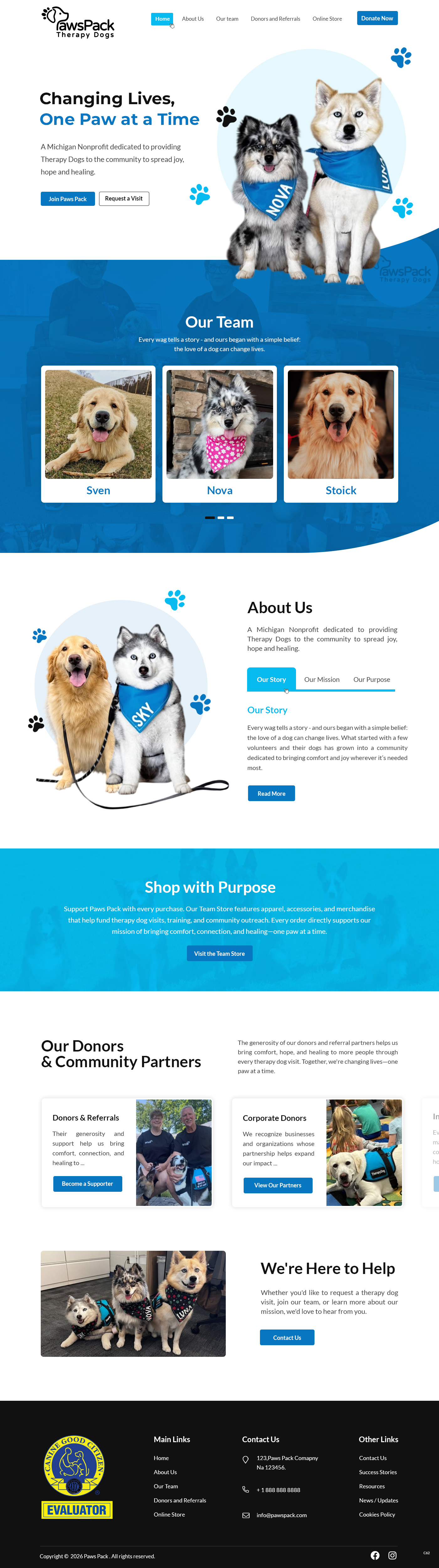 Web Design by pb for PawsPack | Design #37562615