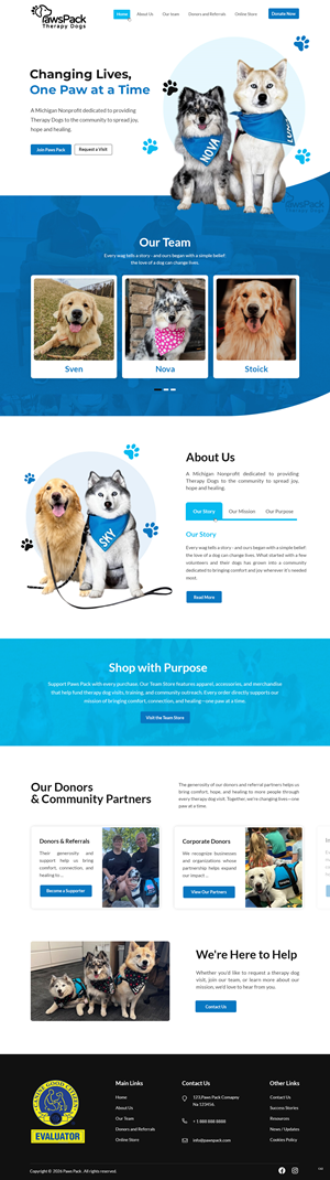 Web Design by pb for PawsPack | Design: #37562615