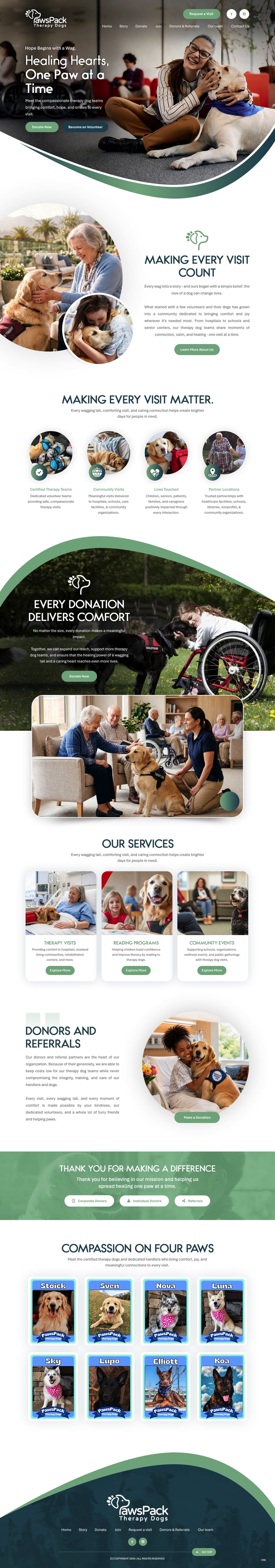 Web Design by pb for PawsPack | Design #37562618