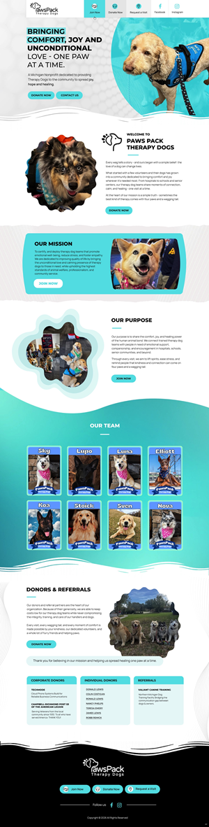Web Design by pb for PawsPack | Design: #37562619