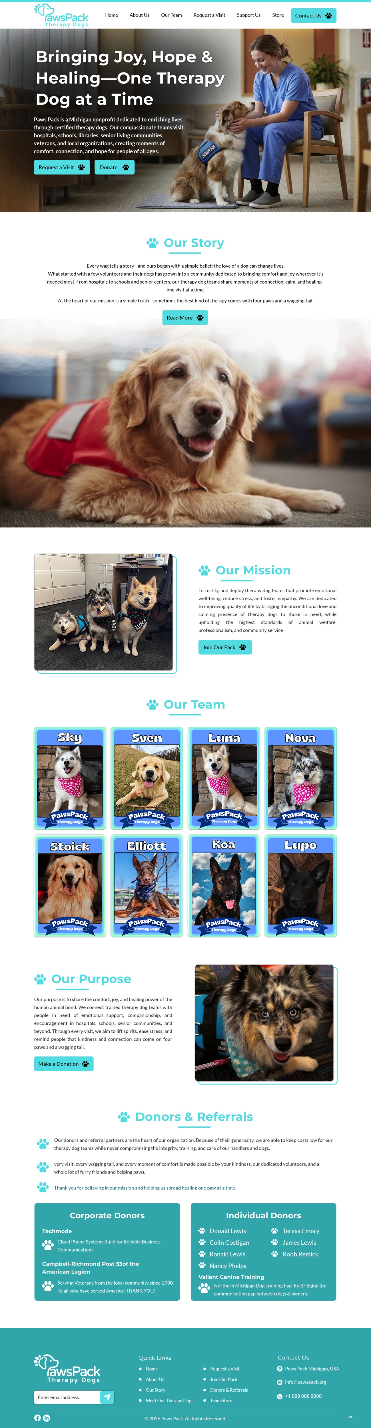 Web Design by pb for PawsPack | Design #37569730