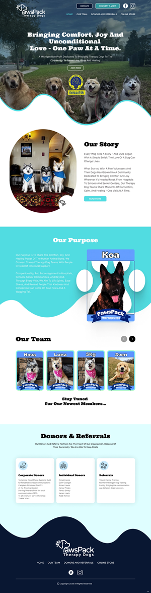 Web Design by pb for PawsPack | Design: #37569731
