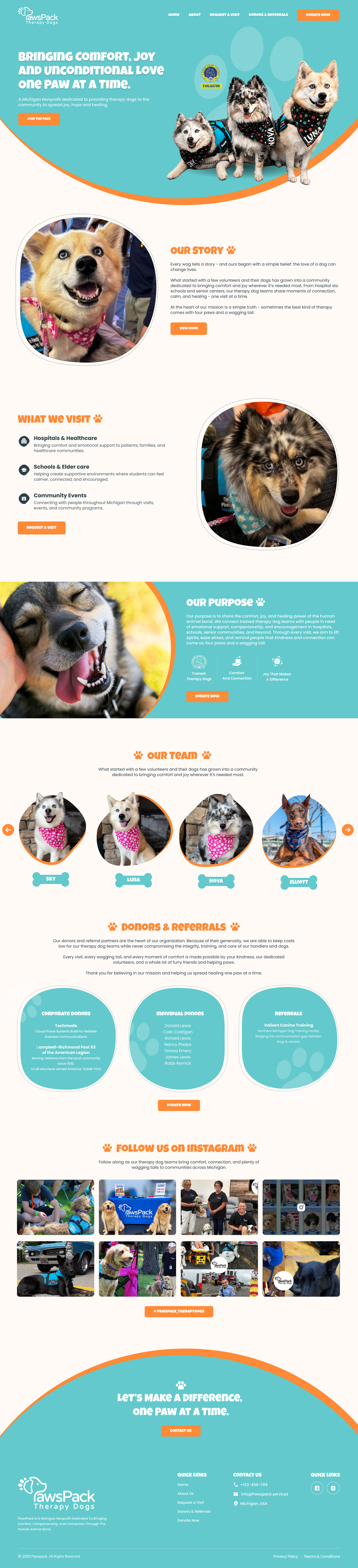 Web Design by Dream Logo Design for PawsPack | Design #37577612