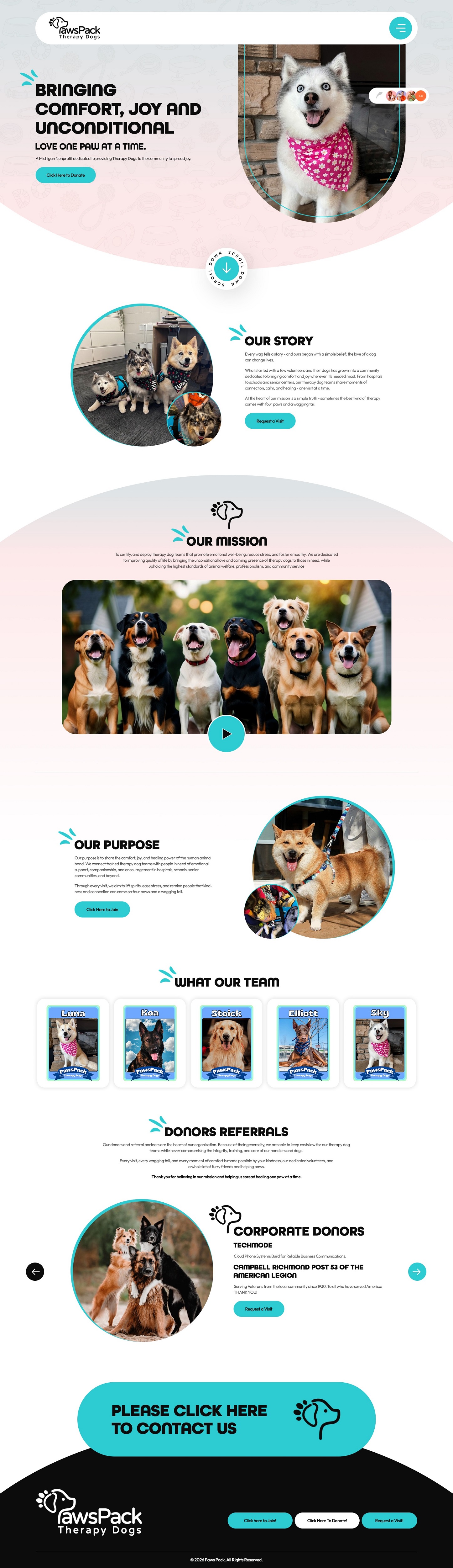 Web Design by NZ Creatives for PawsPack | Design #37561937