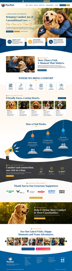 Web Design by Titan Solbiz for PawsPack | Design: #37564157