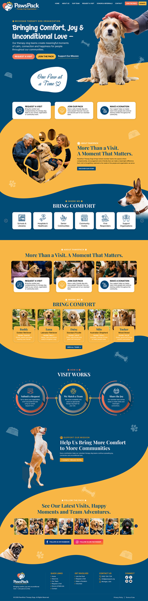 Web Design by Titan Solbiz for PawsPack | Design: #37575155
