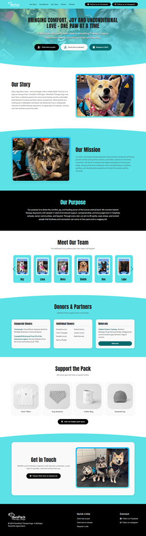 Web Design by partha 4 for PawsPack | Design: #37562991