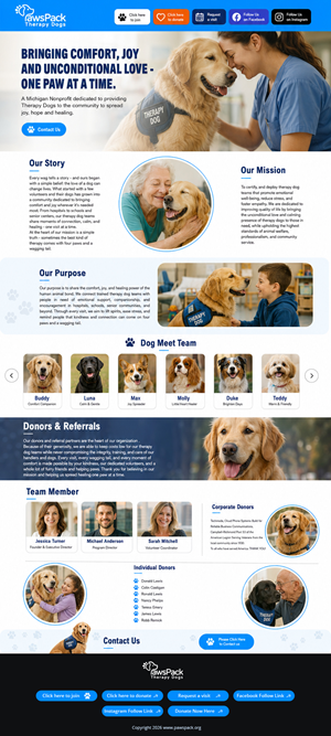 Web Design by partha 4 for PawsPack | Design #37577477