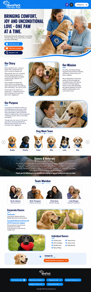 Web Design by partha 4 for PawsPack | Design: #37577482
