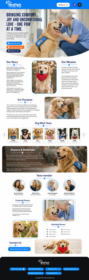 Web Design by partha 4 for PawsPack | Design: #37577493