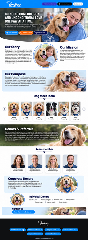 Web Design by partha 4 for PawsPack | Design: #37577497
