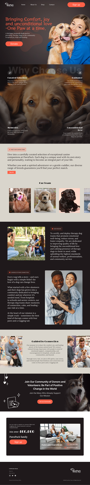 Web Design by Andre Swaby Creative Studio for PawsPack | Design: #37562784