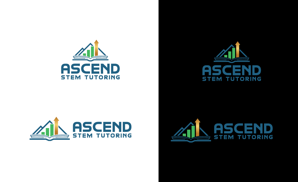 Logo Design by RA-bica for Ascend STEM Tutoring | Design #37581724