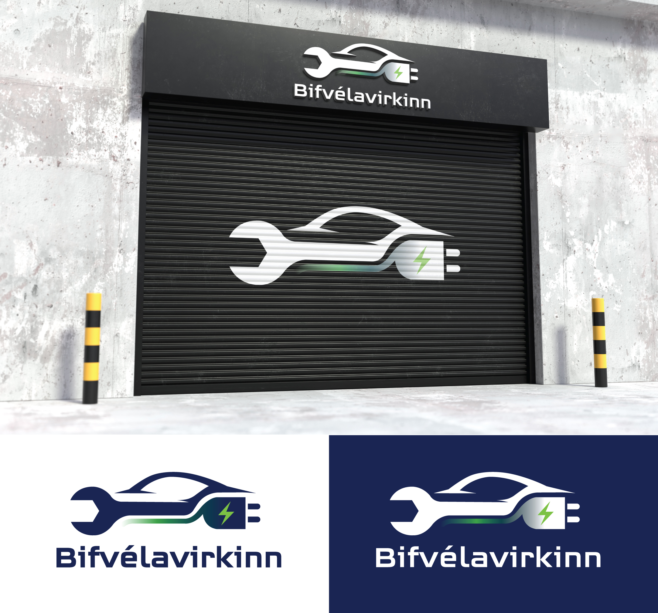 Logo Design by StromDesignHub for Bifvélavirkinn ehf | Design #37568848