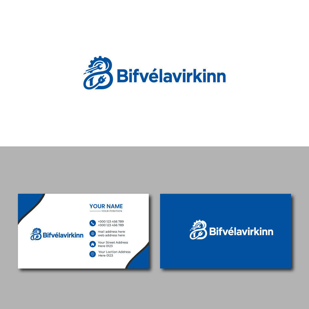 Logo Design by Pixel Signature for Bifvélavirkinn ehf | Design #37570183