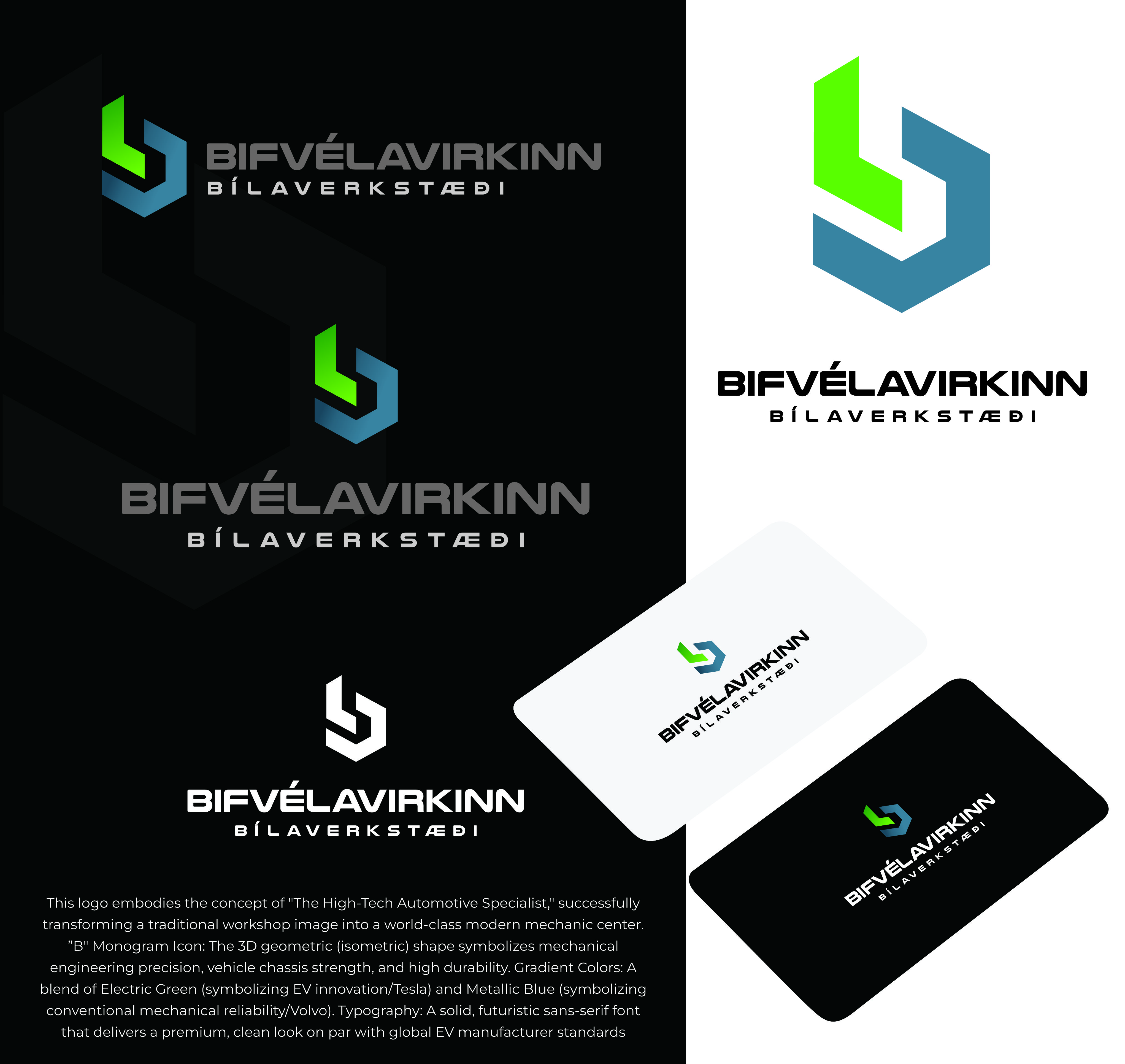 Logo Design by Dell Dell for Bifvélavirkinn ehf | Design #37587952