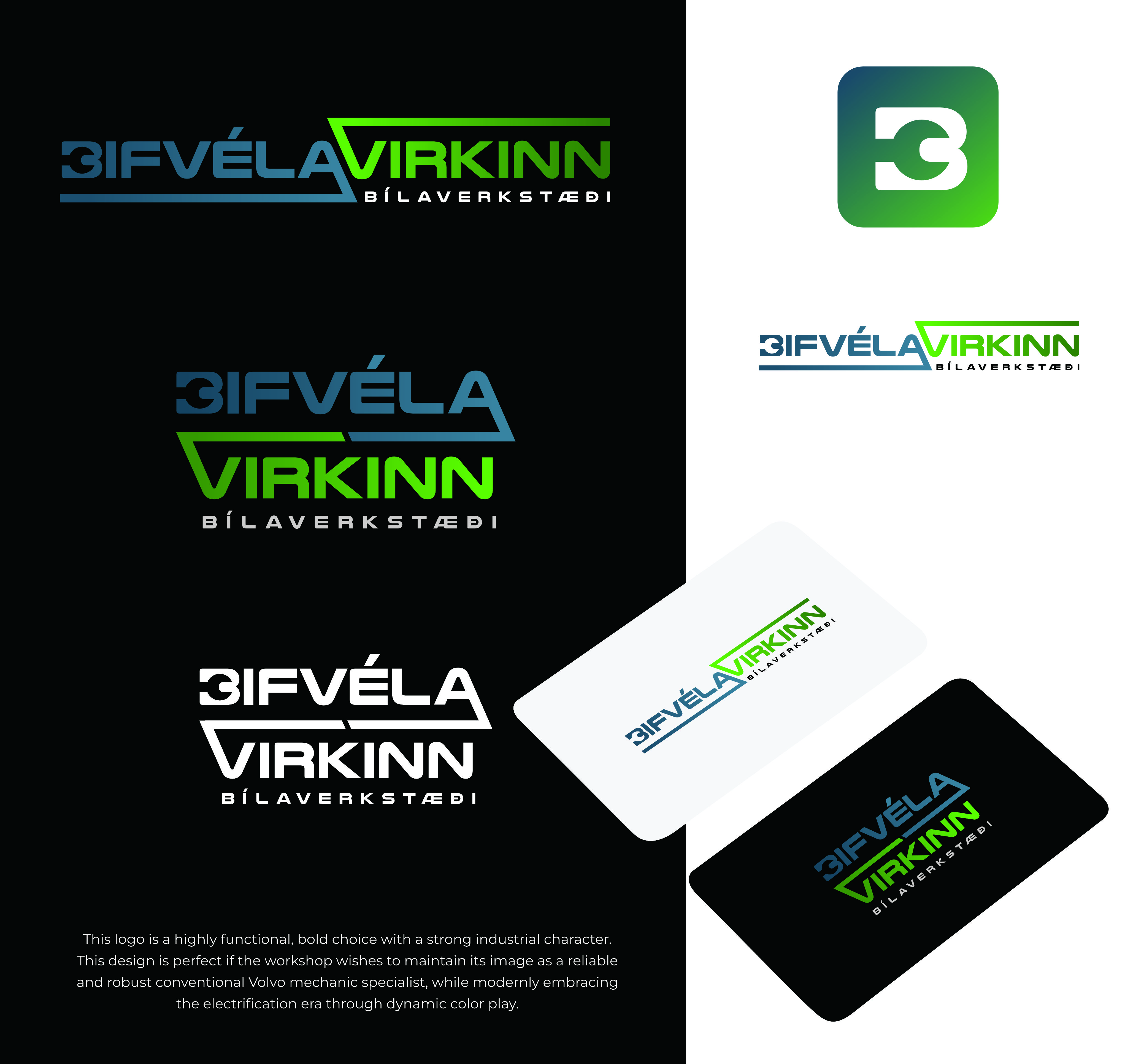 Logo Design by Dell Dell for Bifvélavirkinn ehf | Design #37589417