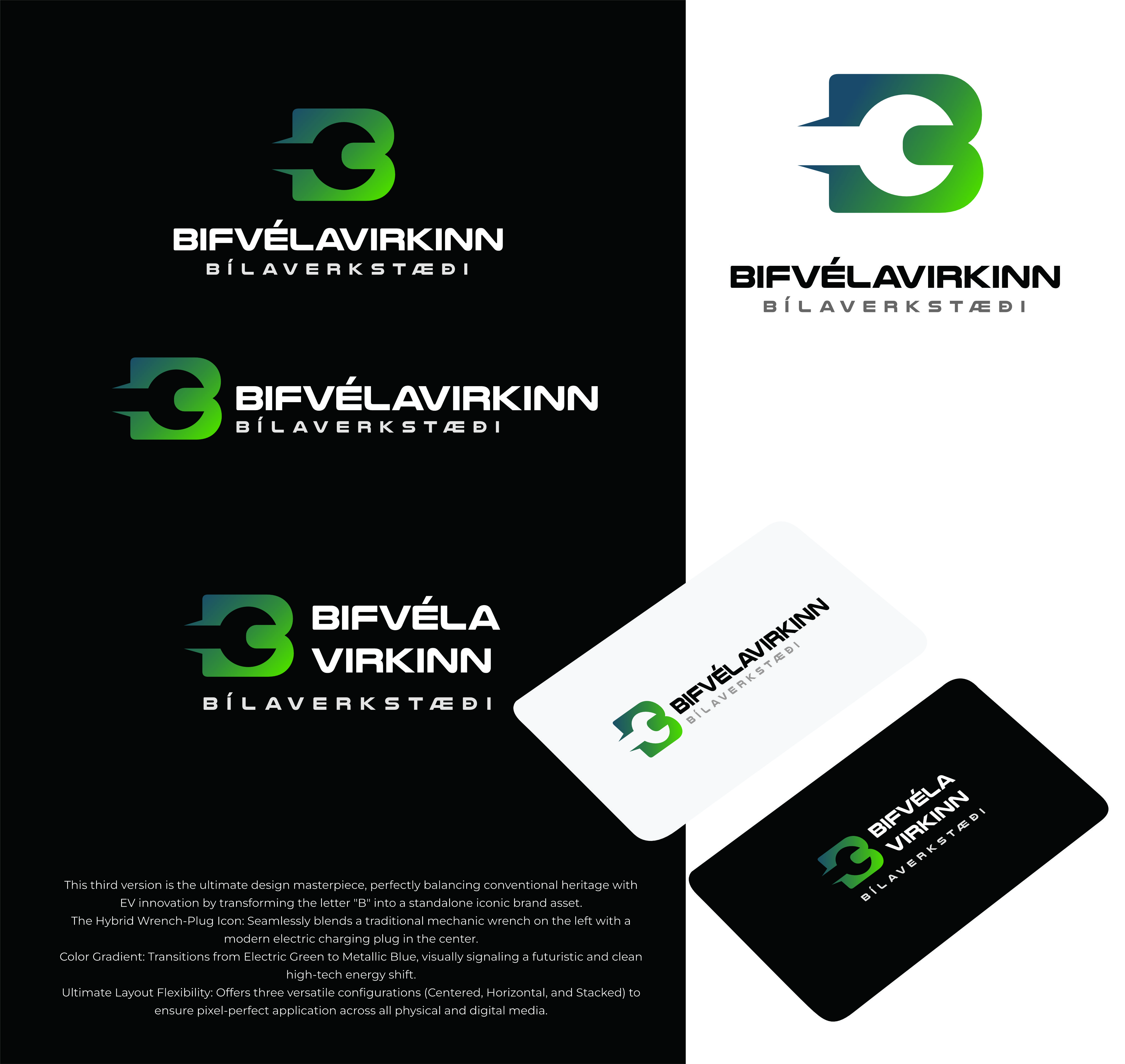 Logo Design by Dell Dell for Bifvélavirkinn ehf | Design #37589492