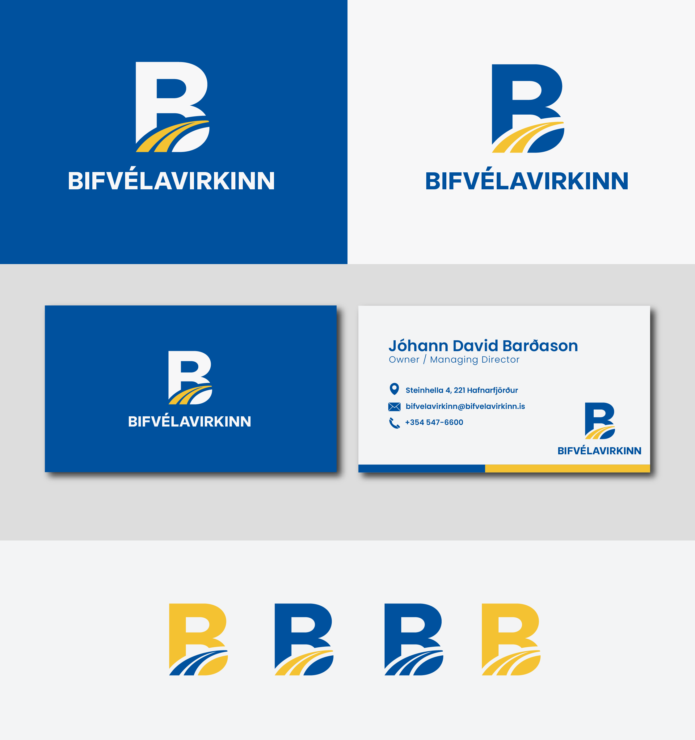 Logo Design by Sika Creations for Bifvélavirkinn ehf | Design #37587129