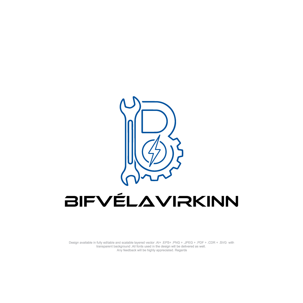 Diseño de Logo por MD Kausar Ali para Bifvélavirkinn ehf | Diseño #37585051
