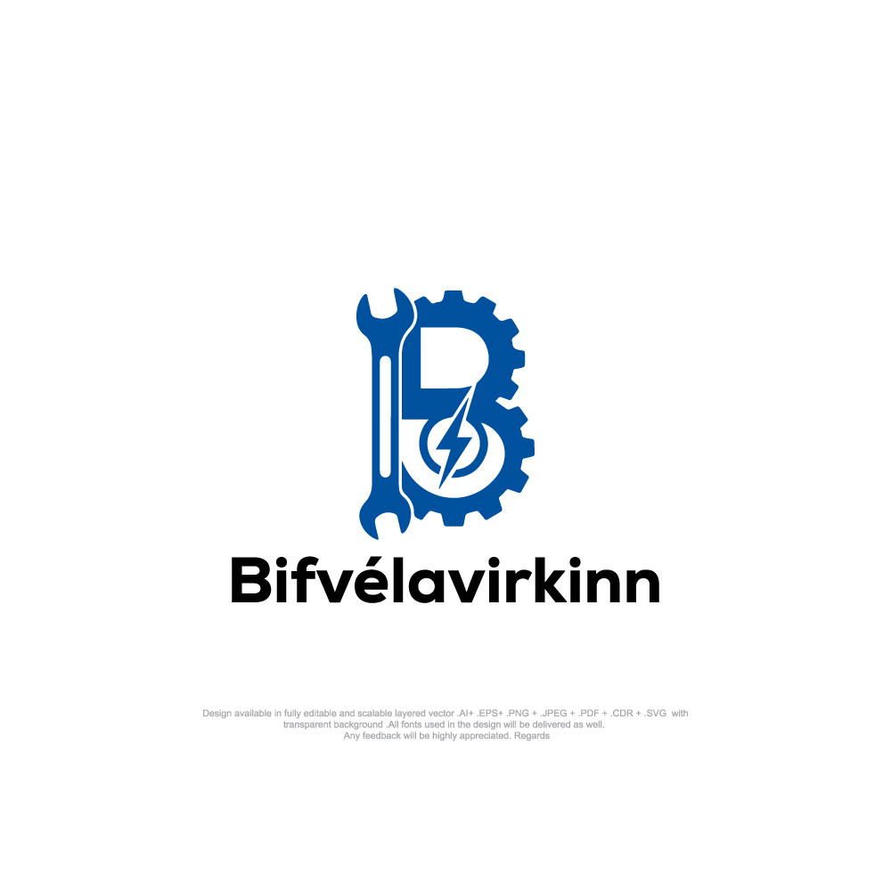 Logo Design by MD Kausar Ali for Bifvélavirkinn ehf | Design #37585055