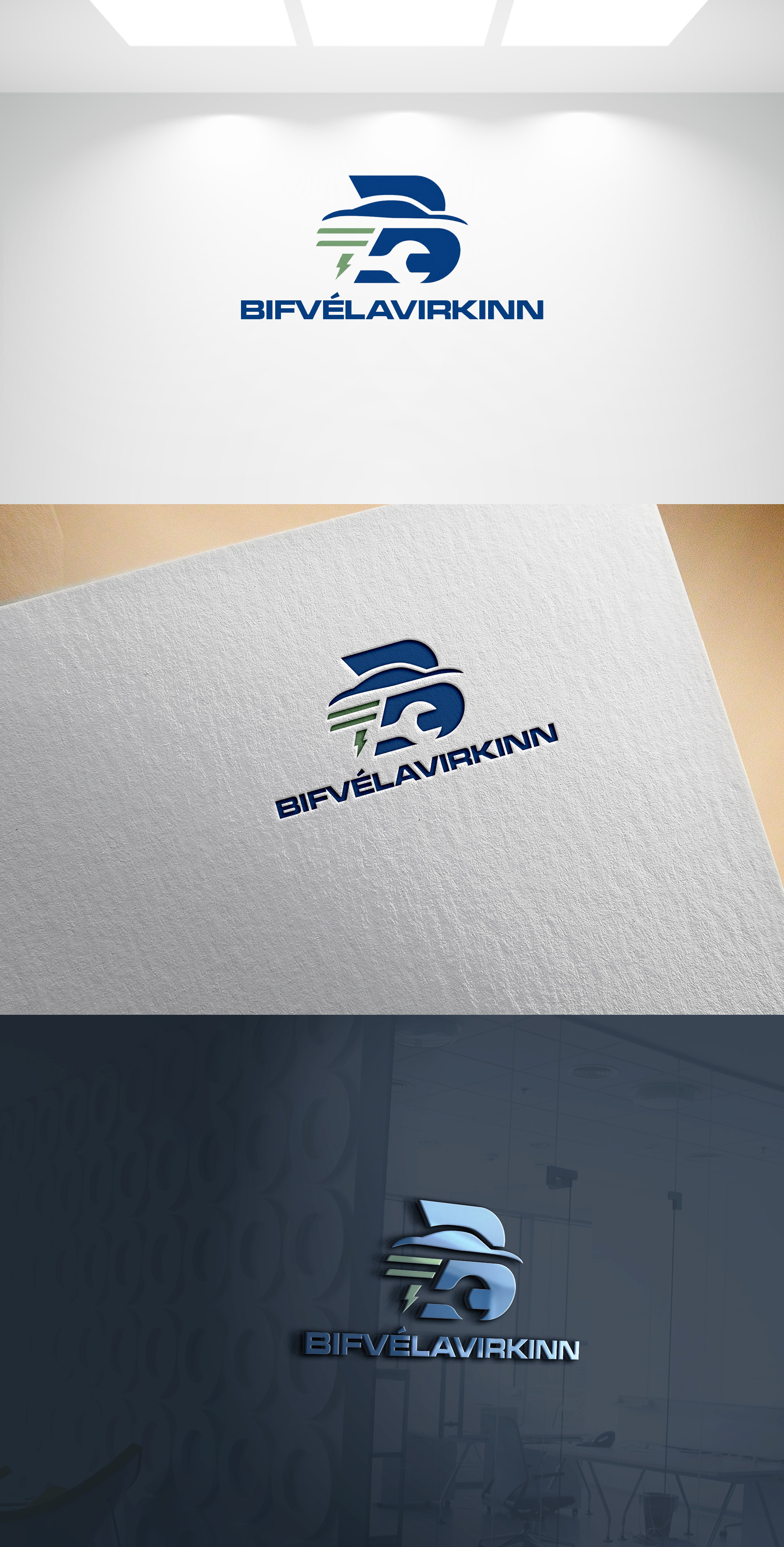 Diseño de Logo por Joseph Robert para Bifvélavirkinn ehf | Diseño #37584824