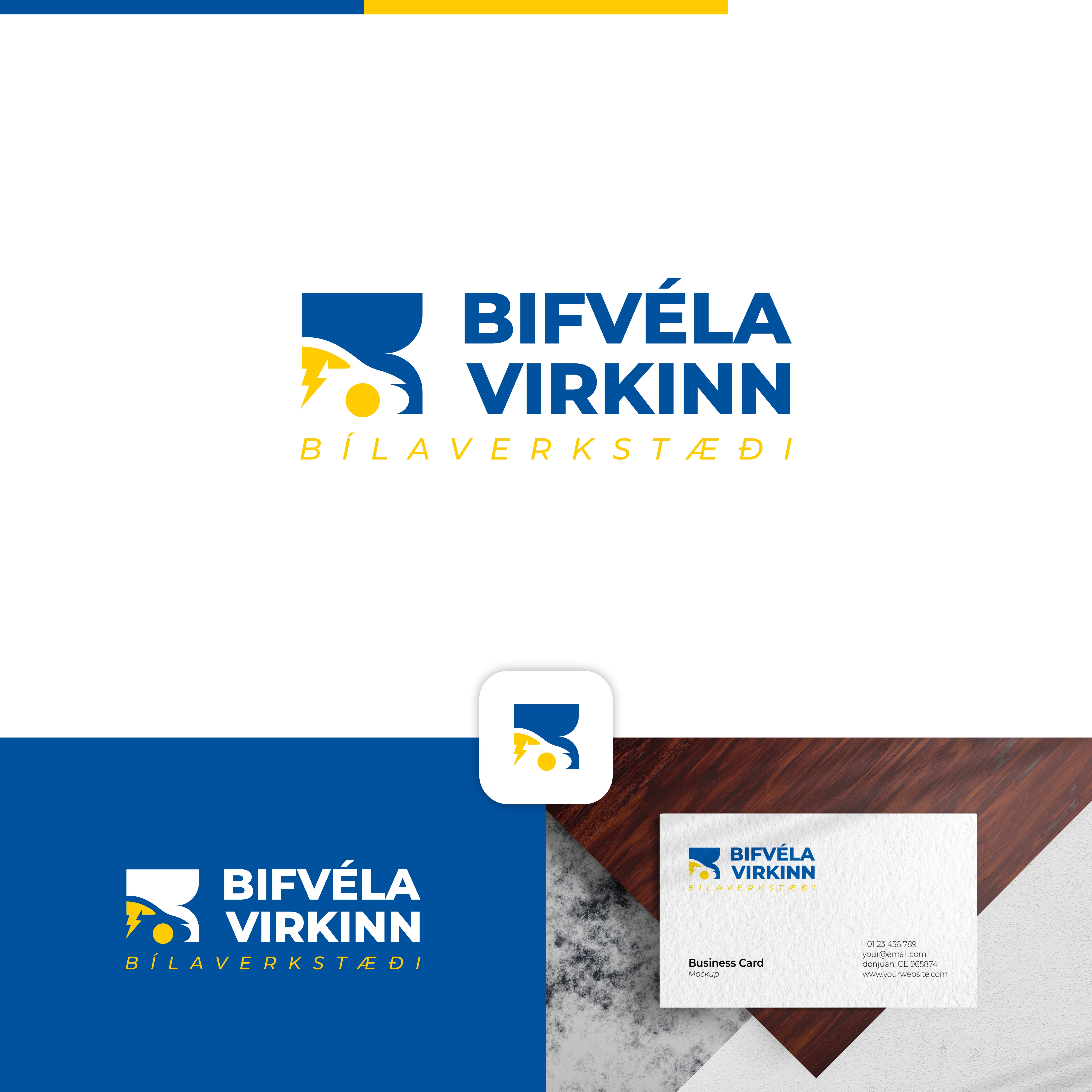 Logo Design by Dell_a.Design for Bifvélavirkinn ehf | Design #37567933