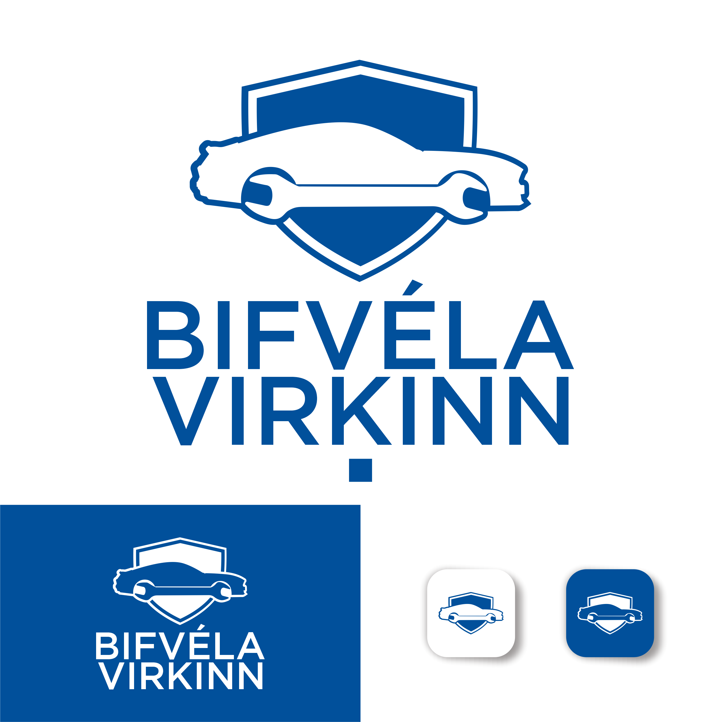 Diseño de Logo por Eldmal Design para Bifvélavirkinn ehf | Diseño #37567505