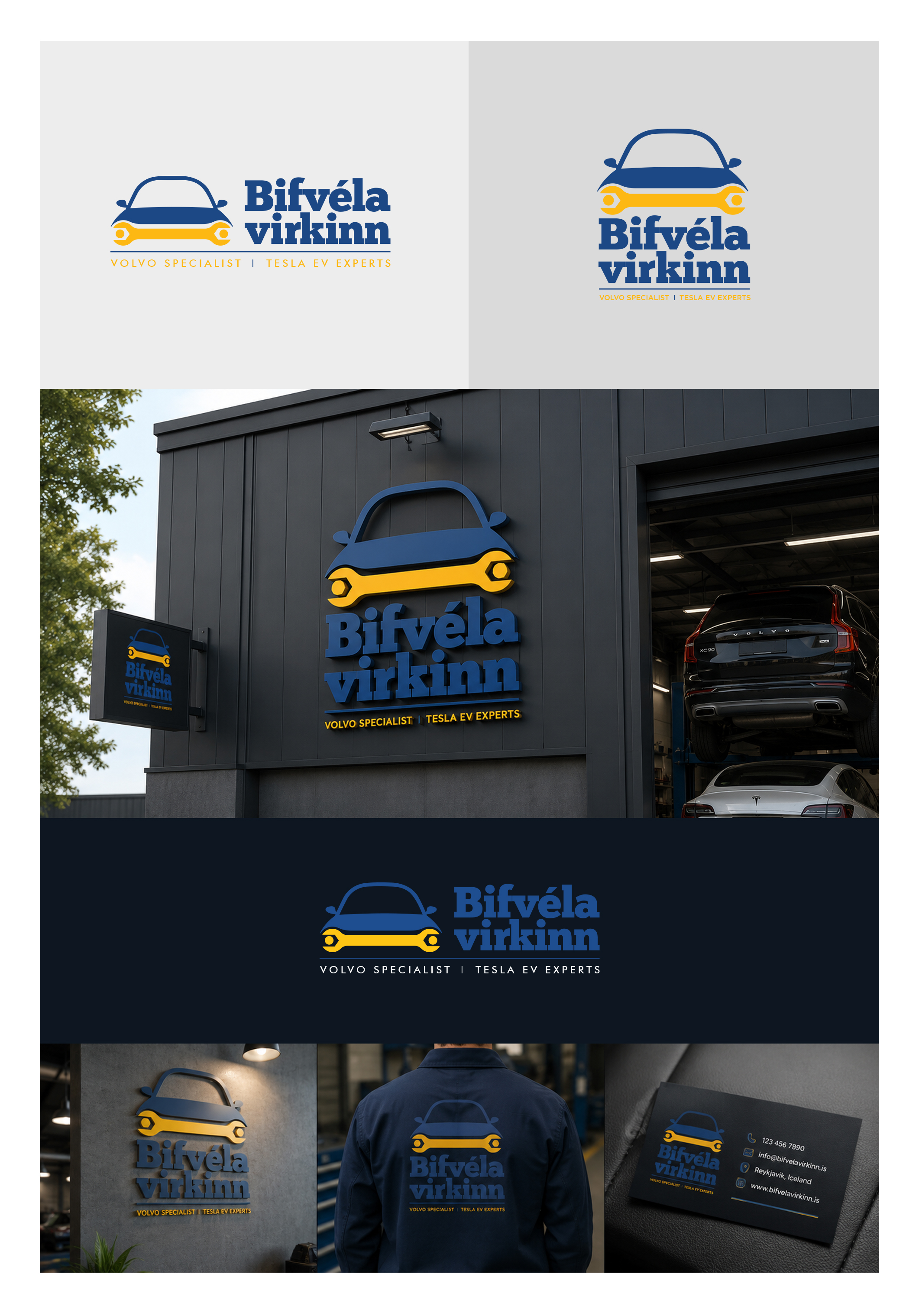 Diseño de Logo por Result Design para Bifvélavirkinn ehf | Diseño #37581276