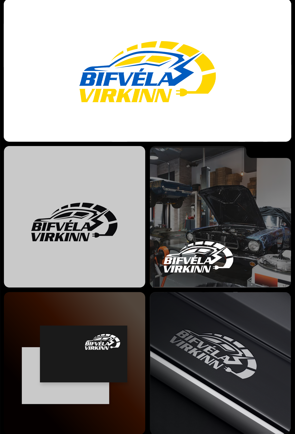 Diseño de Logo por SANJU1 para Bifvélavirkinn ehf | Diseño #37574496