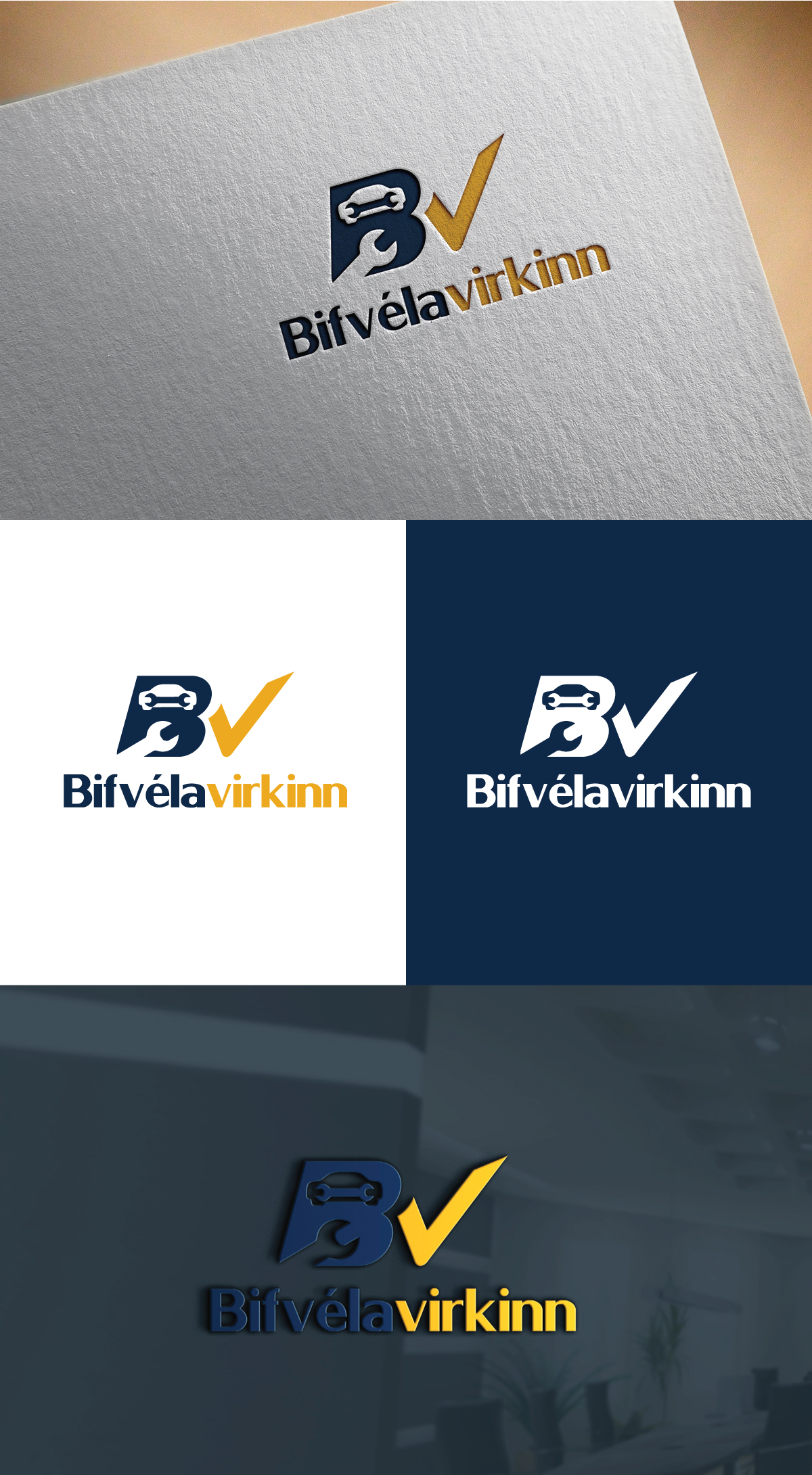 Logo Design by ModernTouch for Bifvélavirkinn ehf | Design #37569156
