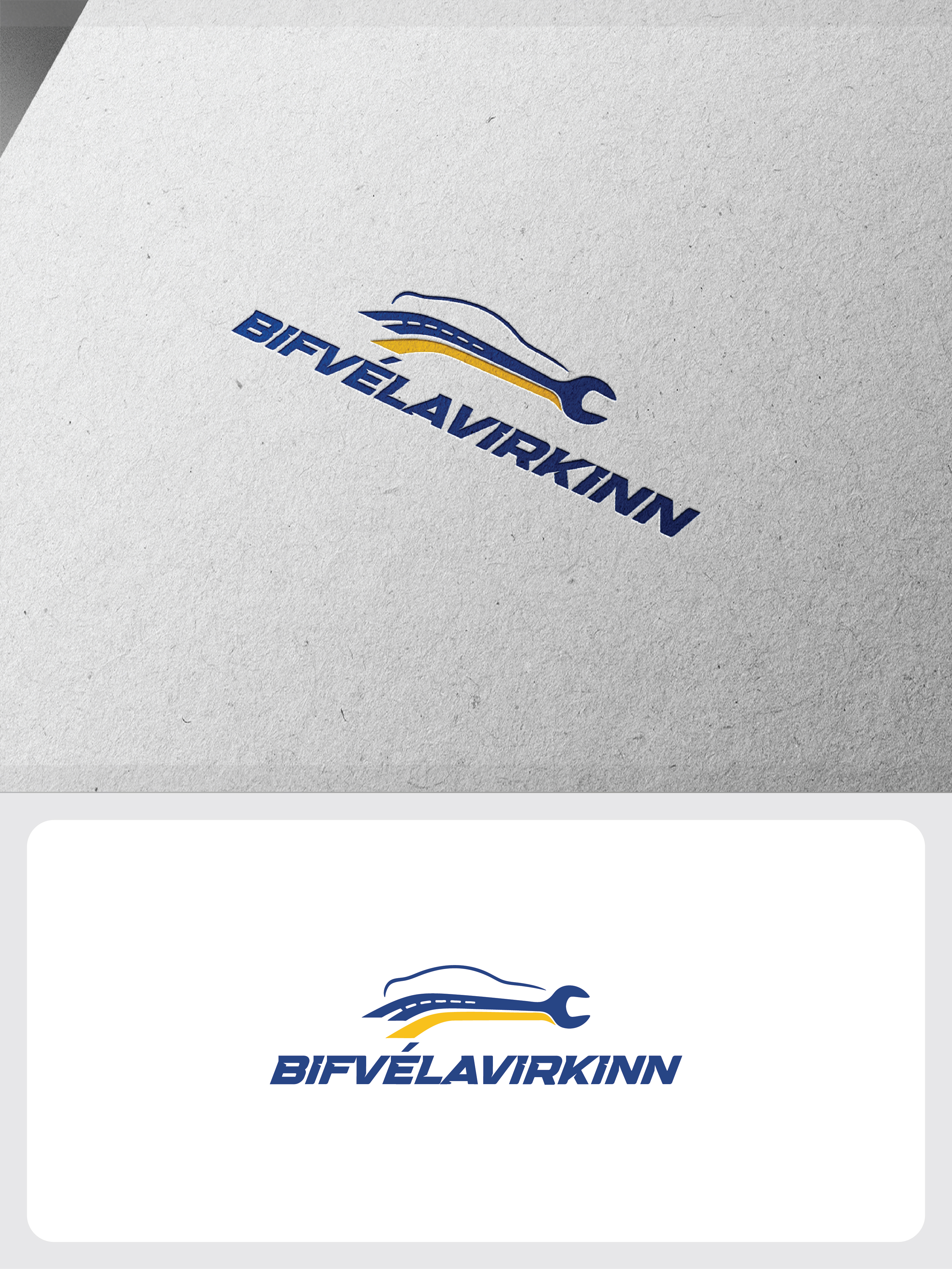 Diseño de Logo por raju.creative para Bifvélavirkinn ehf | Diseño #37574455