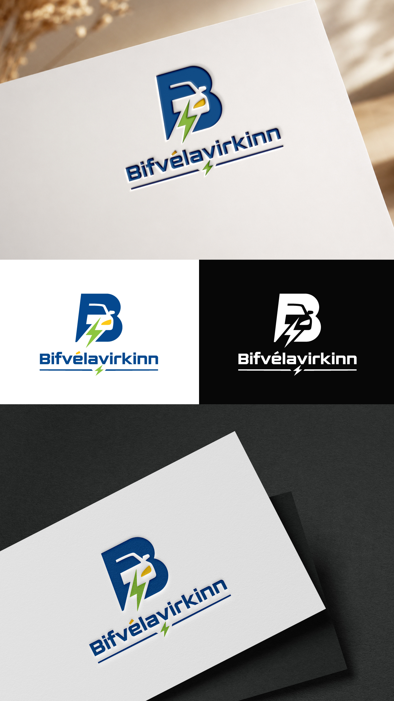 Diseño de Logo por Oliver_Design para Bifvélavirkinn ehf | Diseño #37567741
