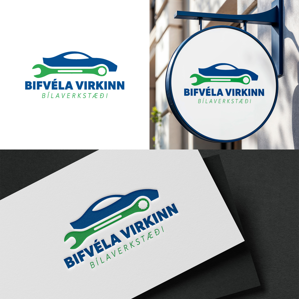 Diseño de Logo por Virtuoso_designs para Bifvélavirkinn ehf | Diseño #37585670