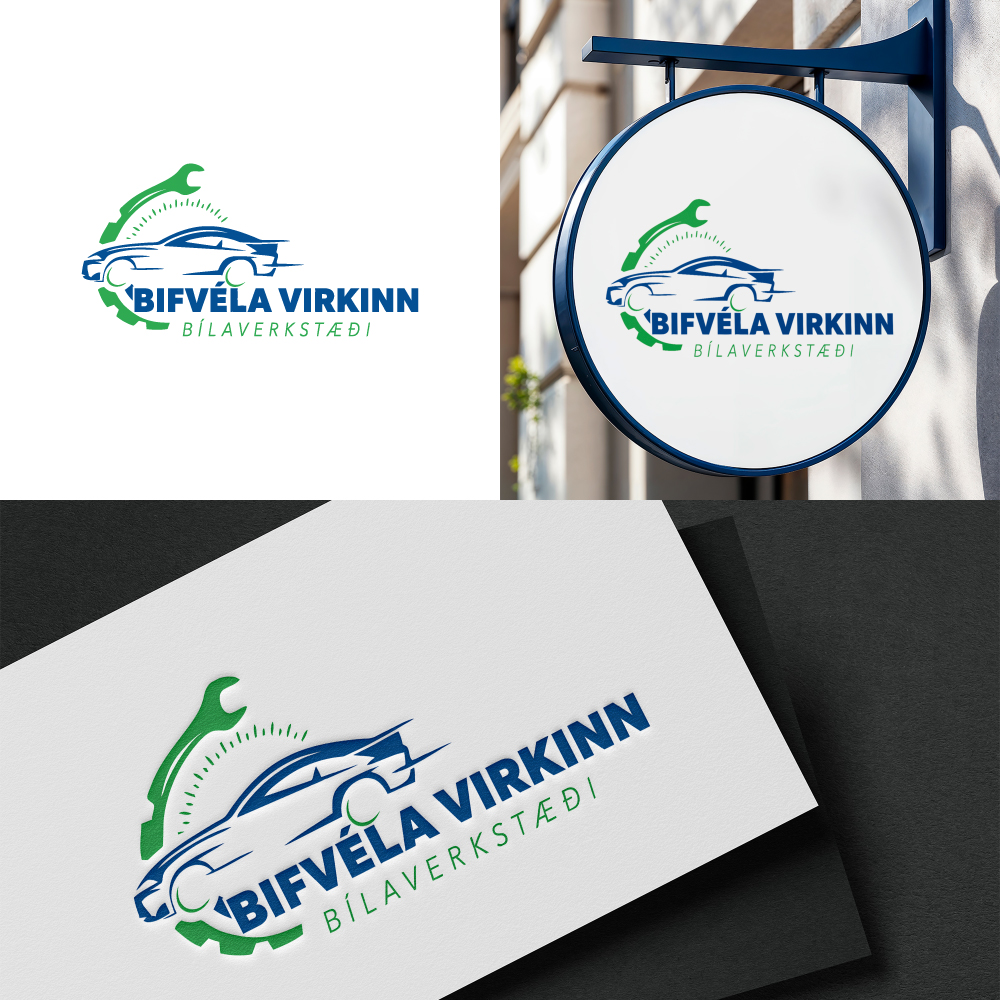 Diseño de Logo por Virtuoso_designs para Bifvélavirkinn ehf | Diseño #37585671