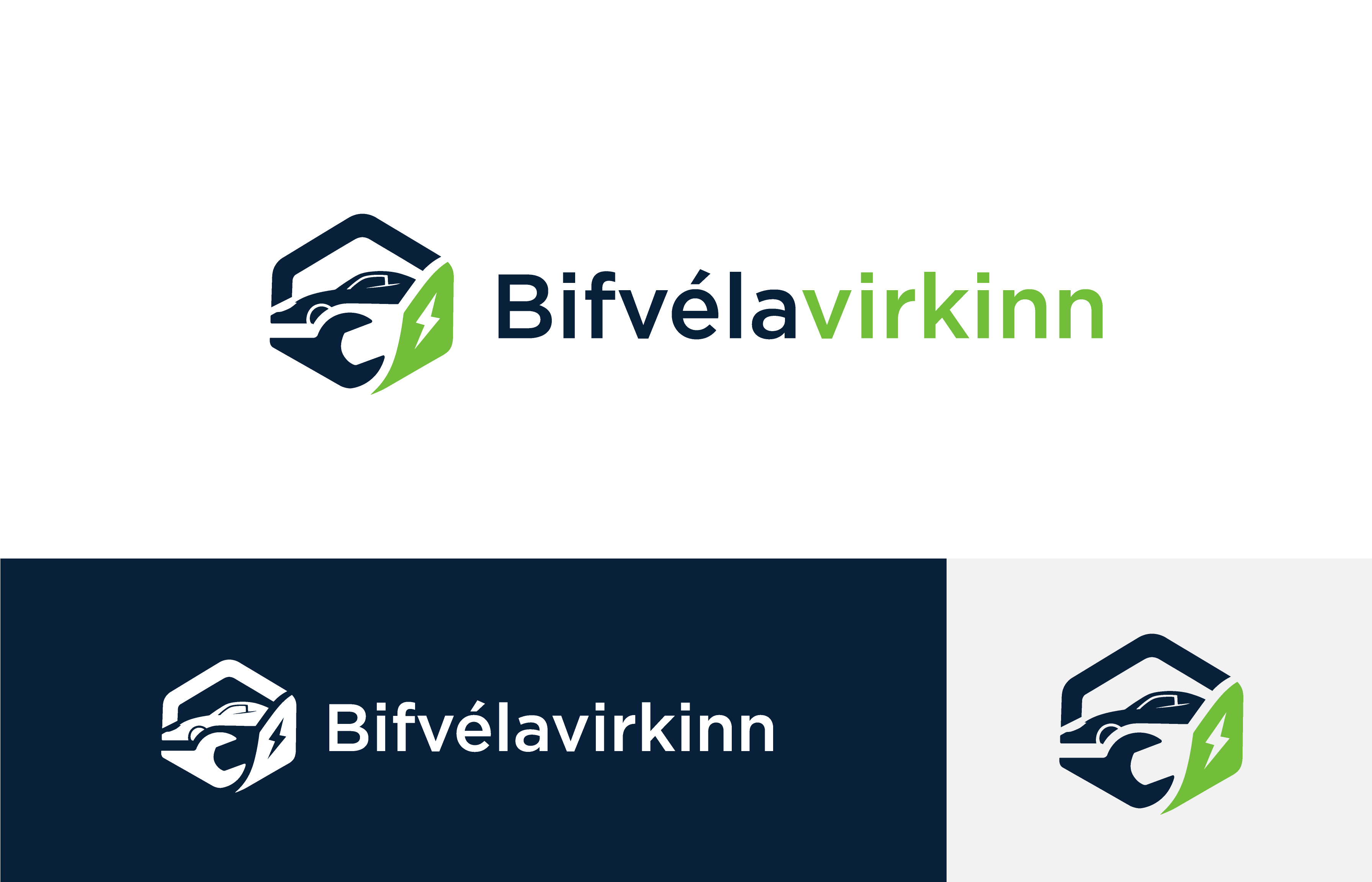 Logo Design by Sha.A for Bifvélavirkinn ehf | Design #37570313