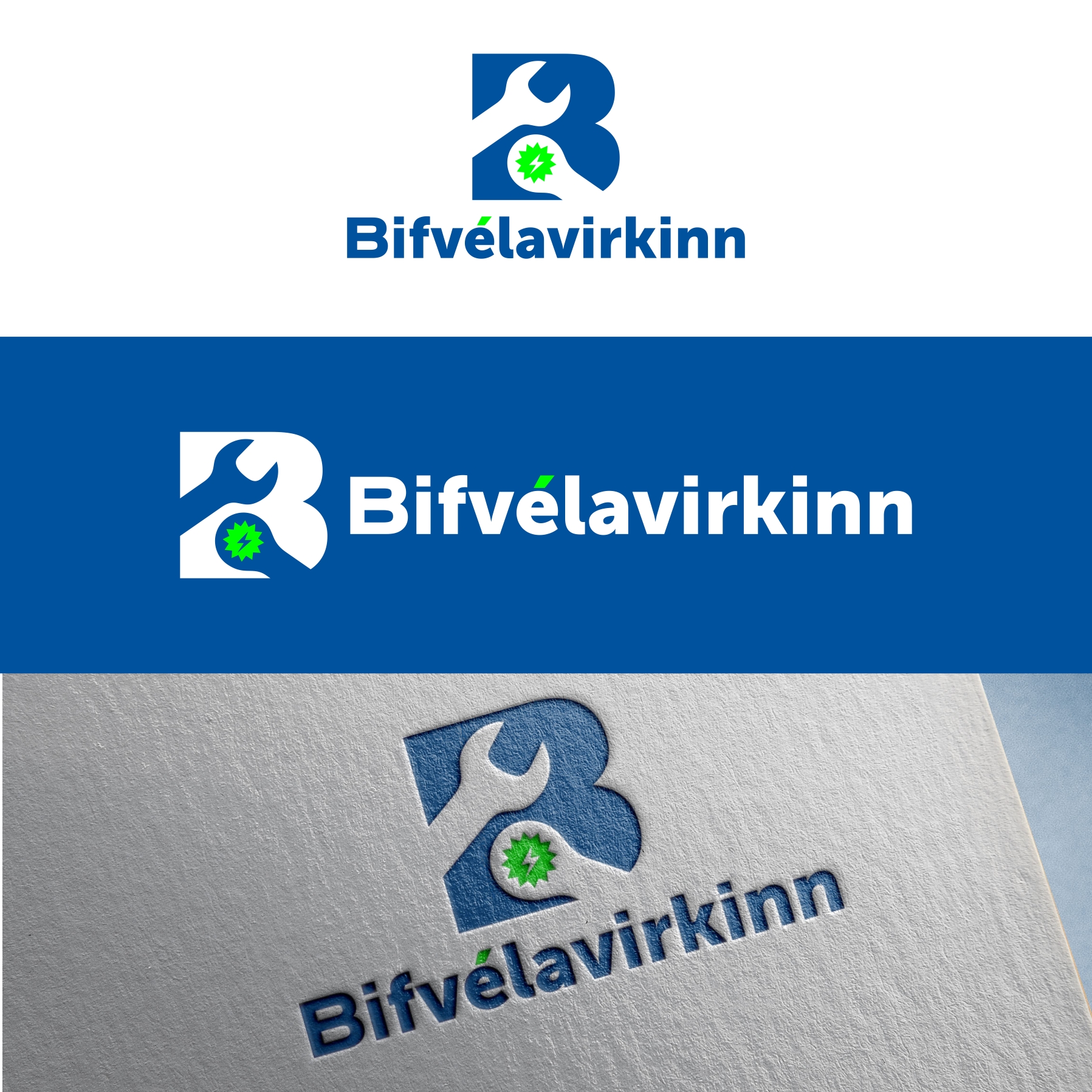 Diseño de Logo por Hanif Logo's para Bifvélavirkinn ehf | Diseño #37570834