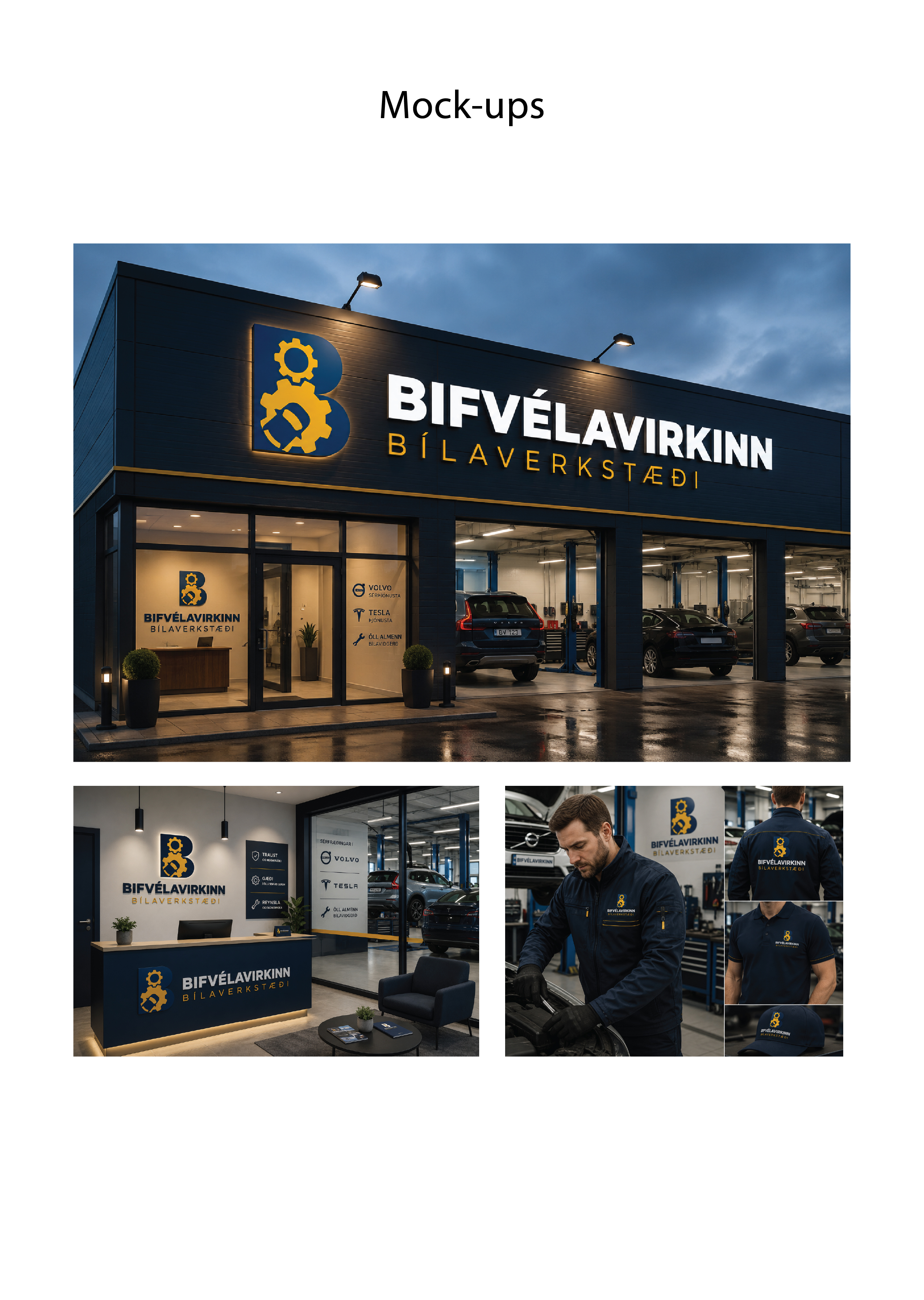 Diseño de Logo por Reuben para Bifvélavirkinn ehf | Diseño #37584093