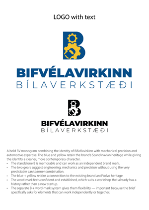 Logo Design by Reuben for Bifvélavirkinn ehf | Design: #37584095