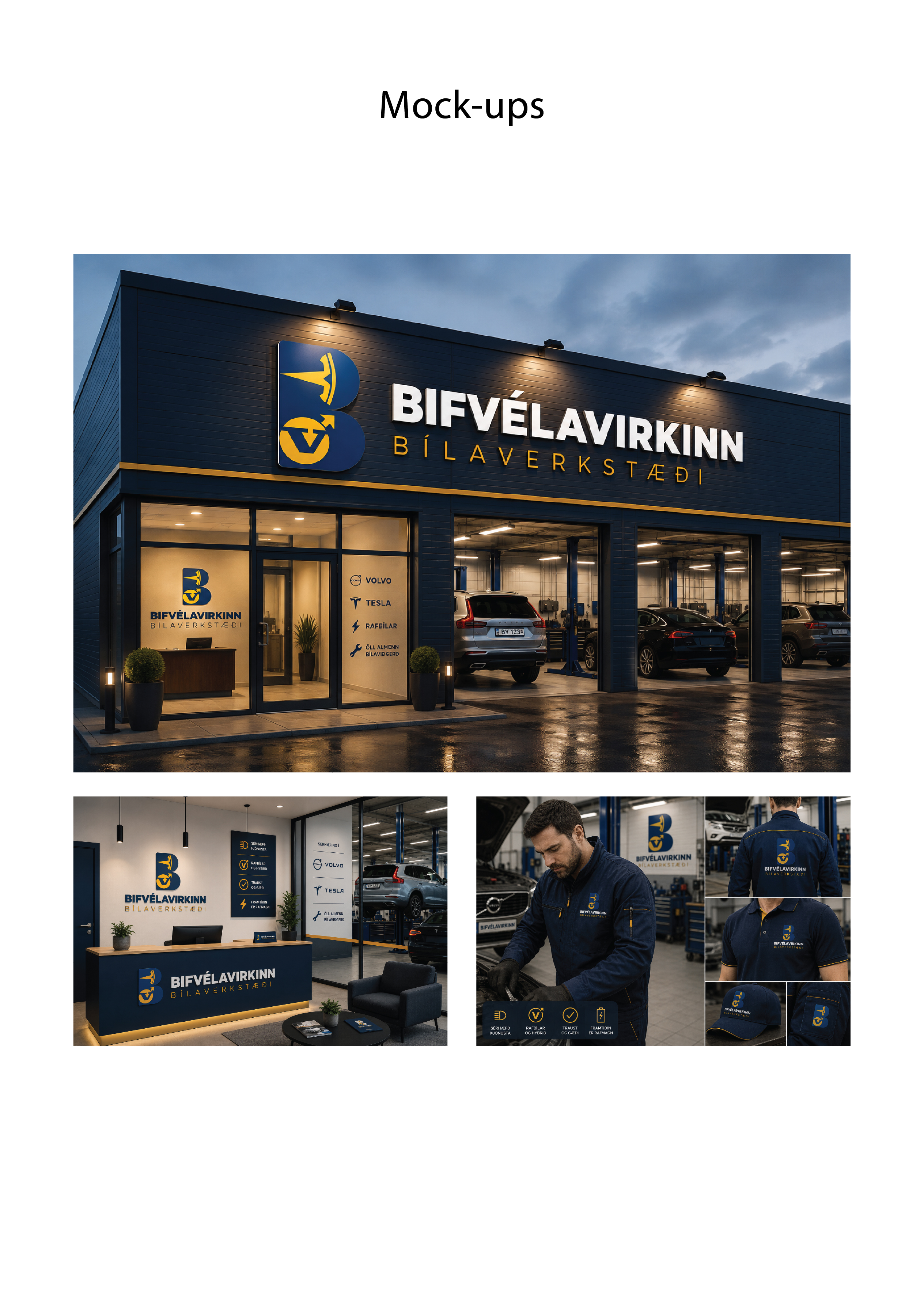 Diseño de Logo por Reuben para Bifvélavirkinn ehf | Diseño #37584101