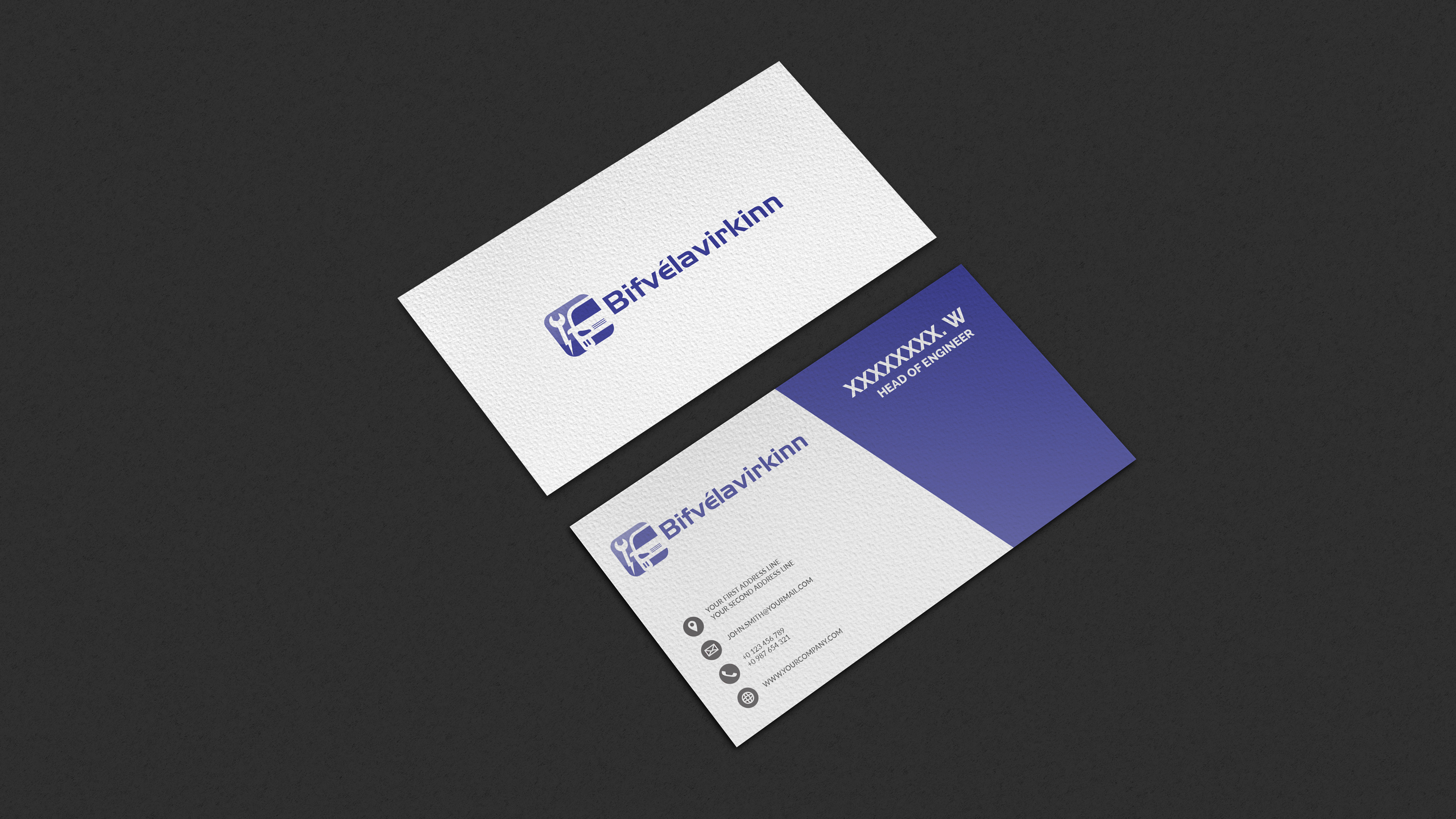 Logo Design by Deziners Zone for Bifvélavirkinn ehf | Design #37573931