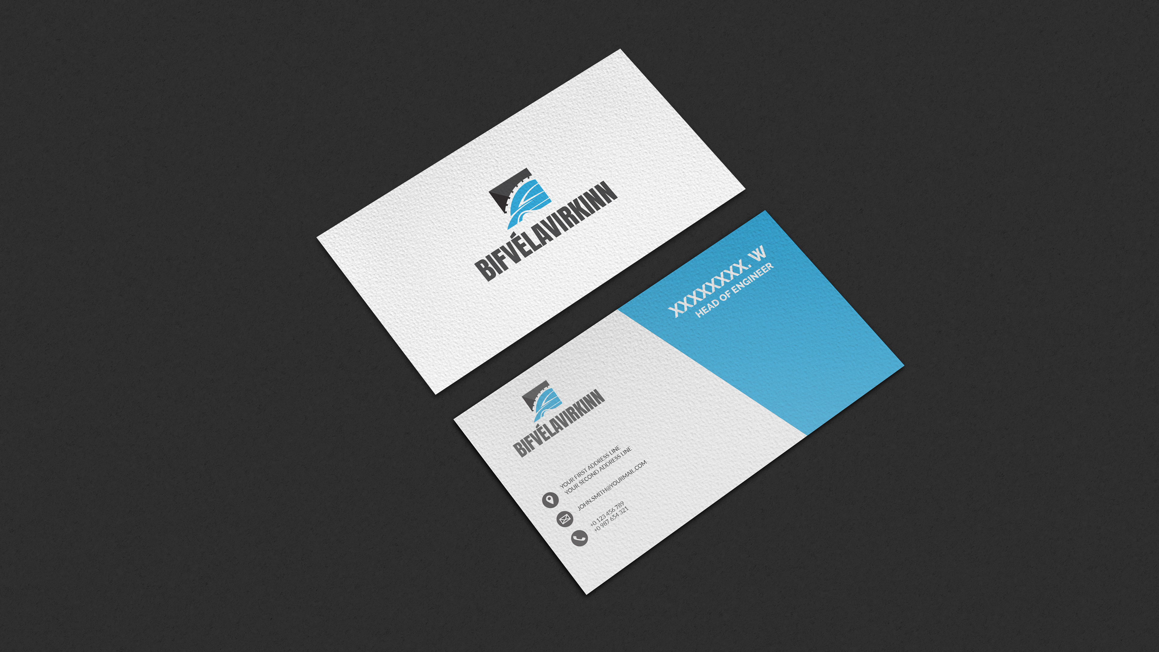 Logo Design by Deziners Zone for Bifvélavirkinn ehf | Design #37573932